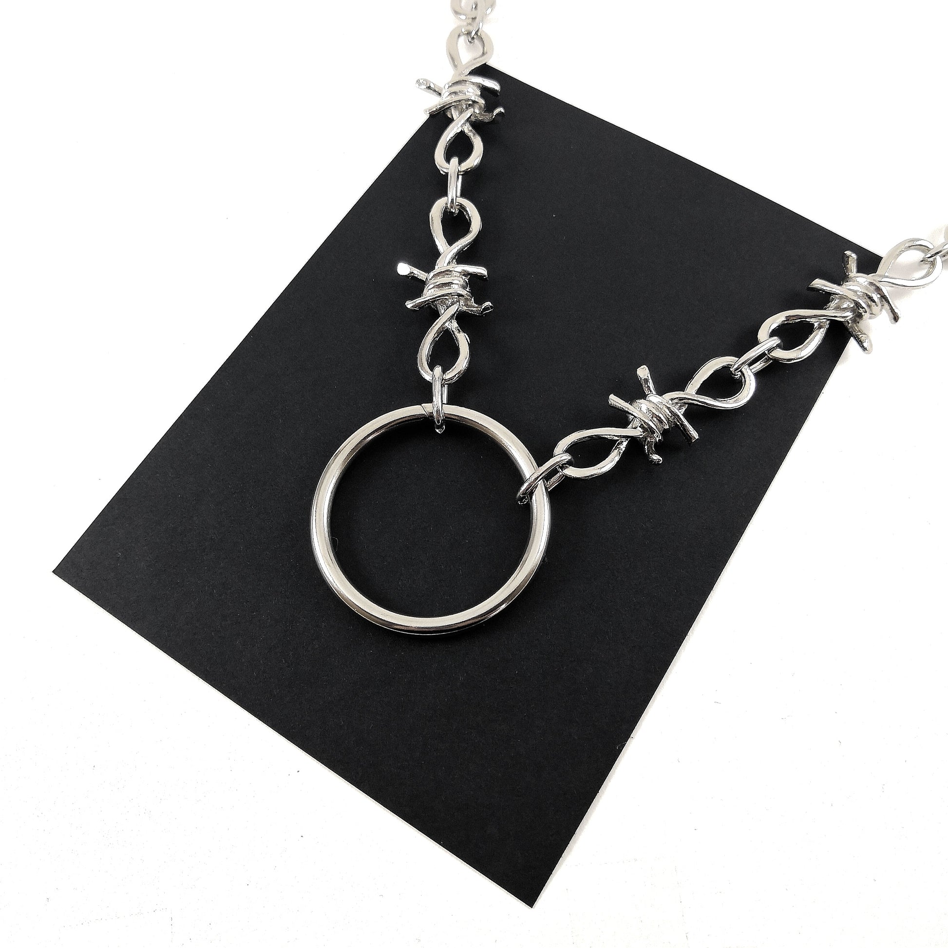 Barbed Wire O-Ring Necklace