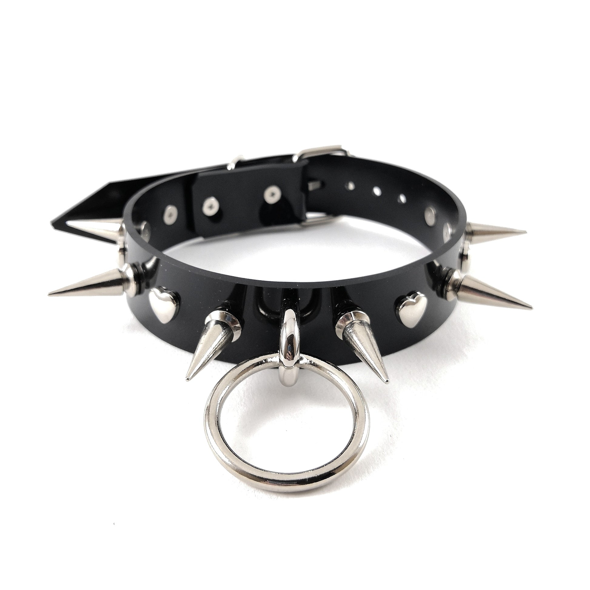 Mini Hearts Spikes Choker