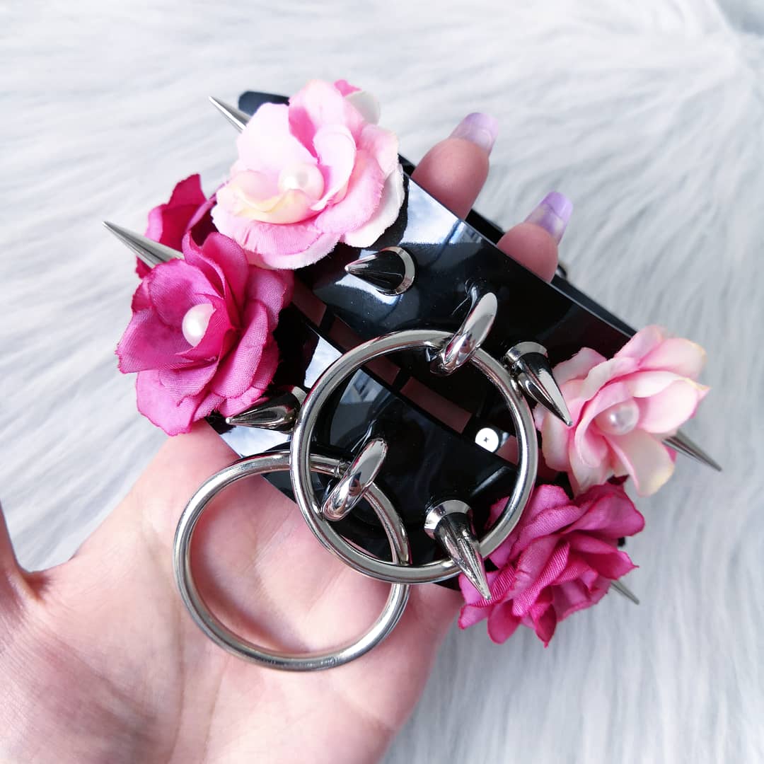 Flowers Ring Choker (SILVER)