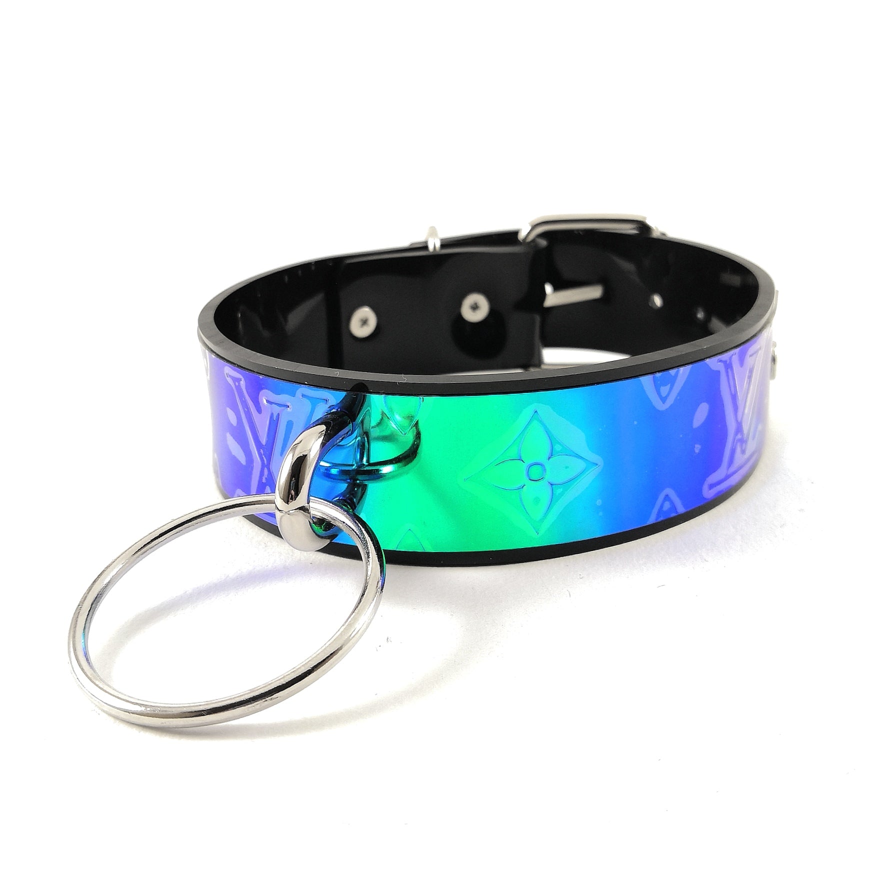 Black Iridescent LV Choker