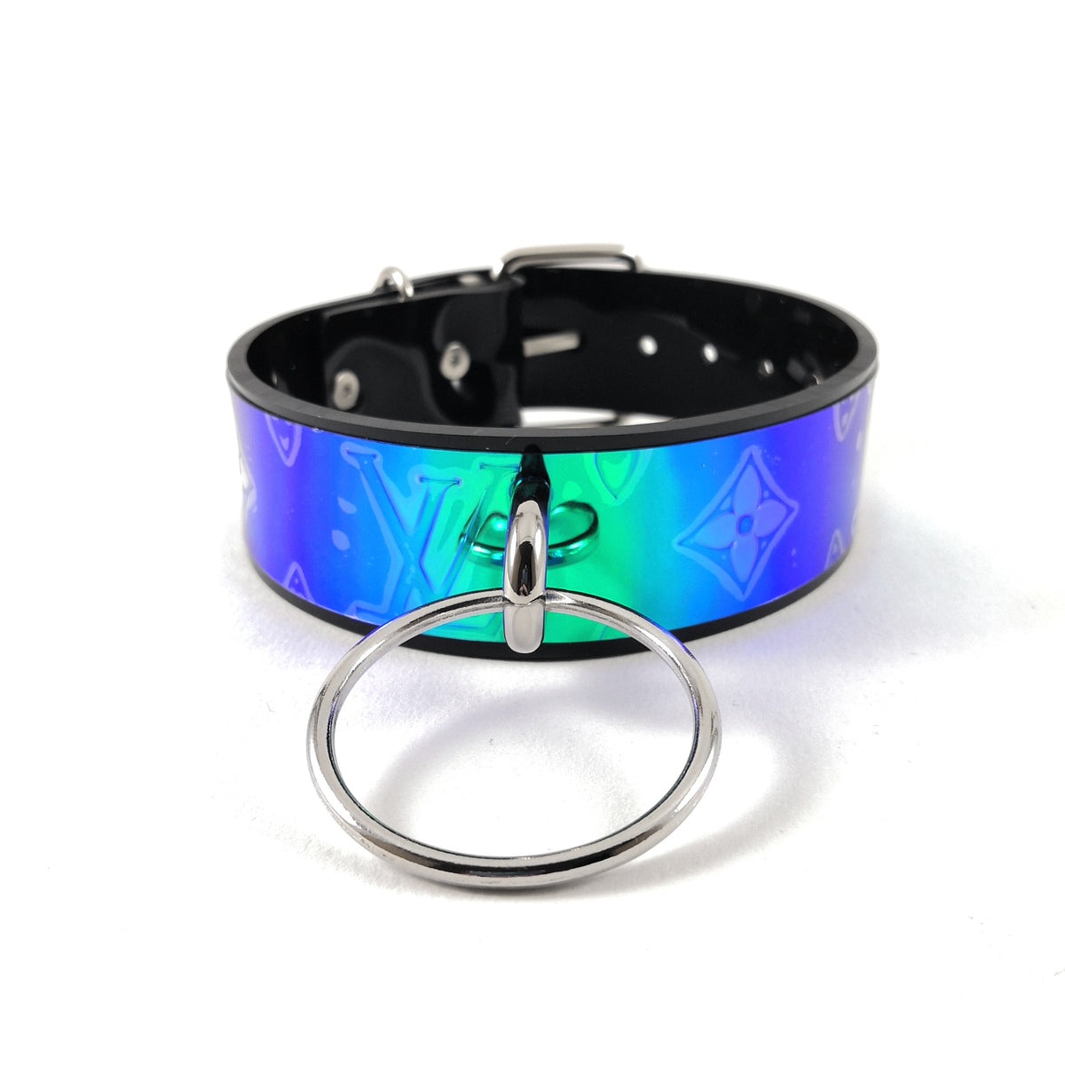 WeirdBrain Creation  LV IRIDESCENT RING CHOKER