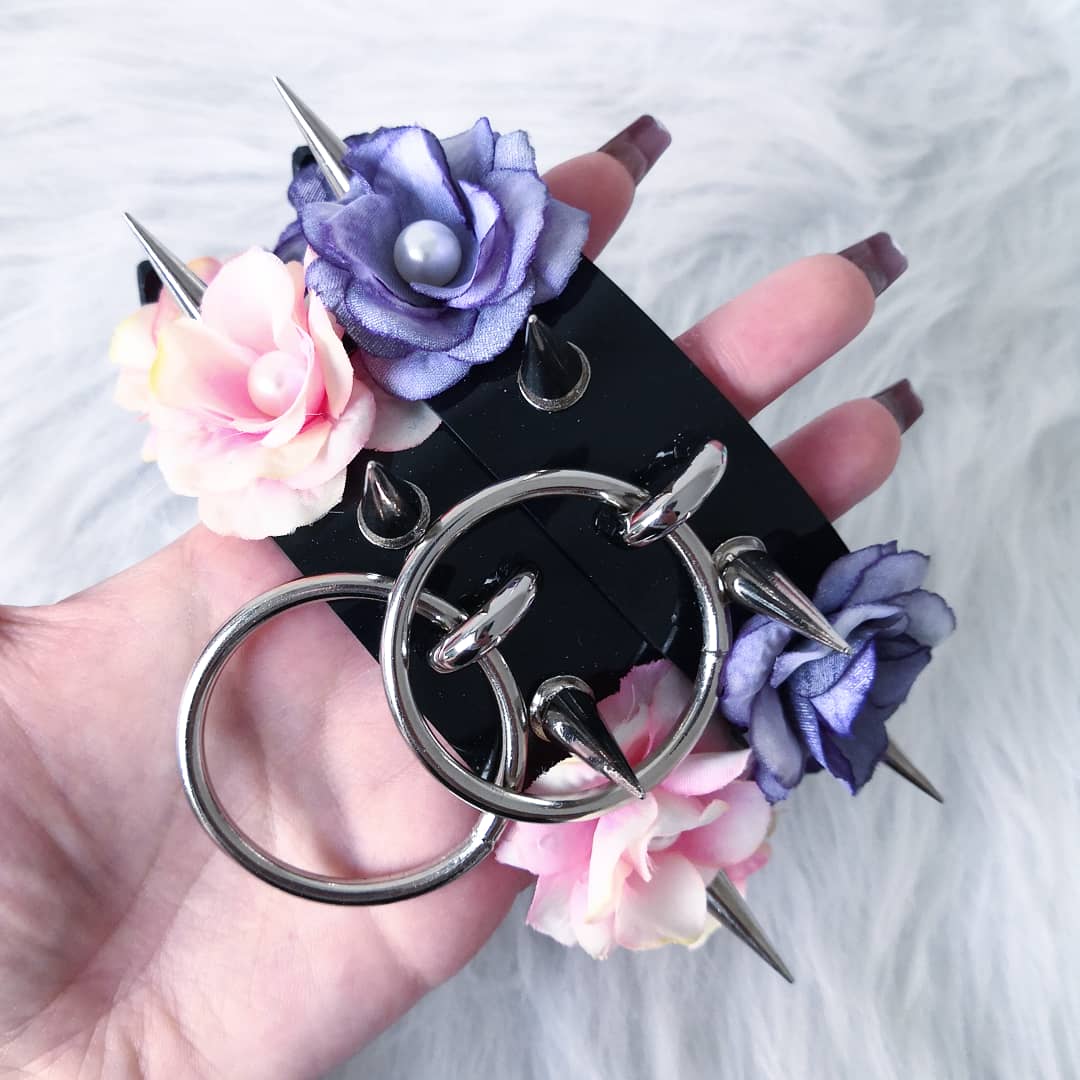 Flowers Ring Choker (SILVER)