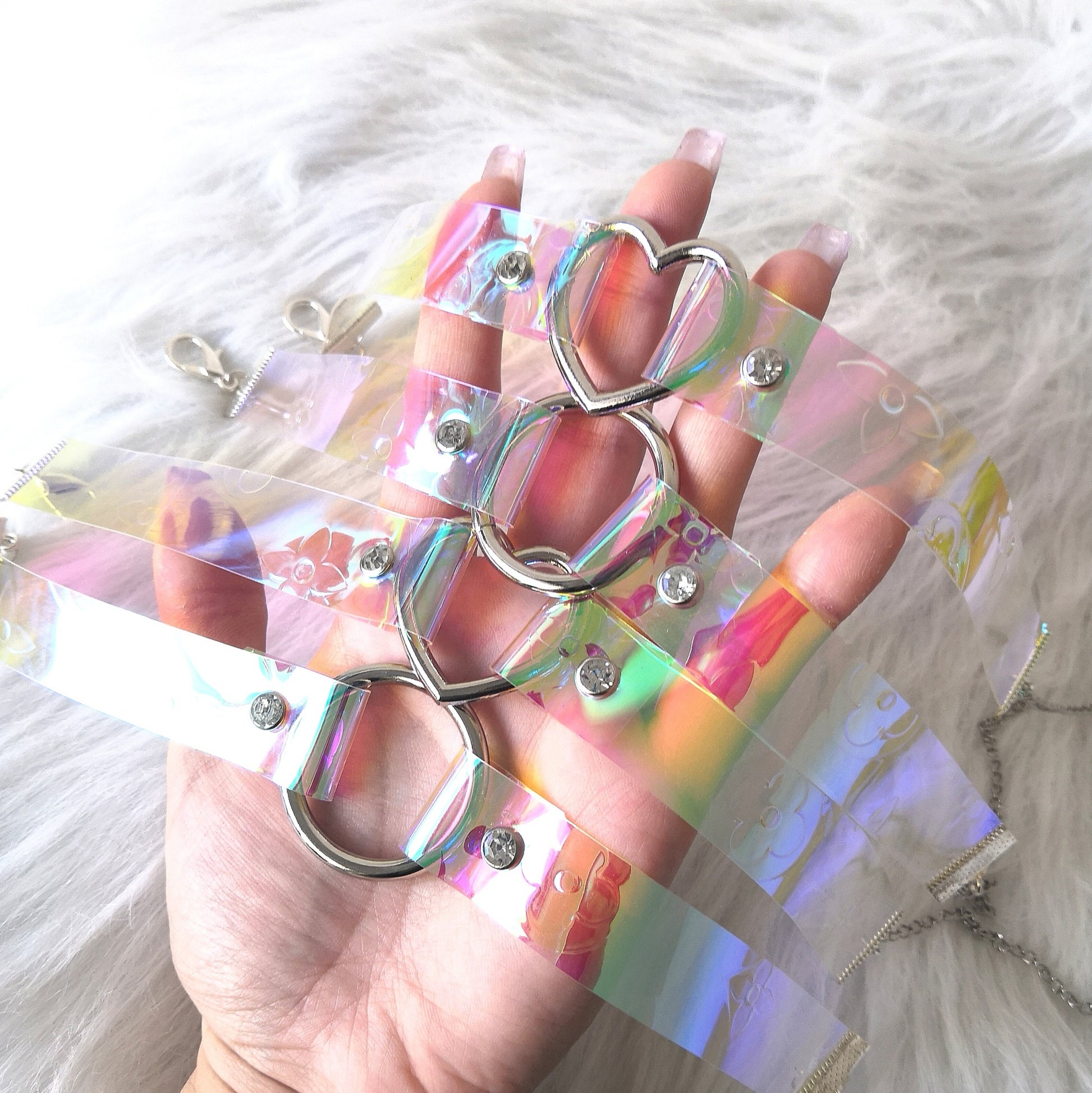 Iridescent LV Mini Choker
