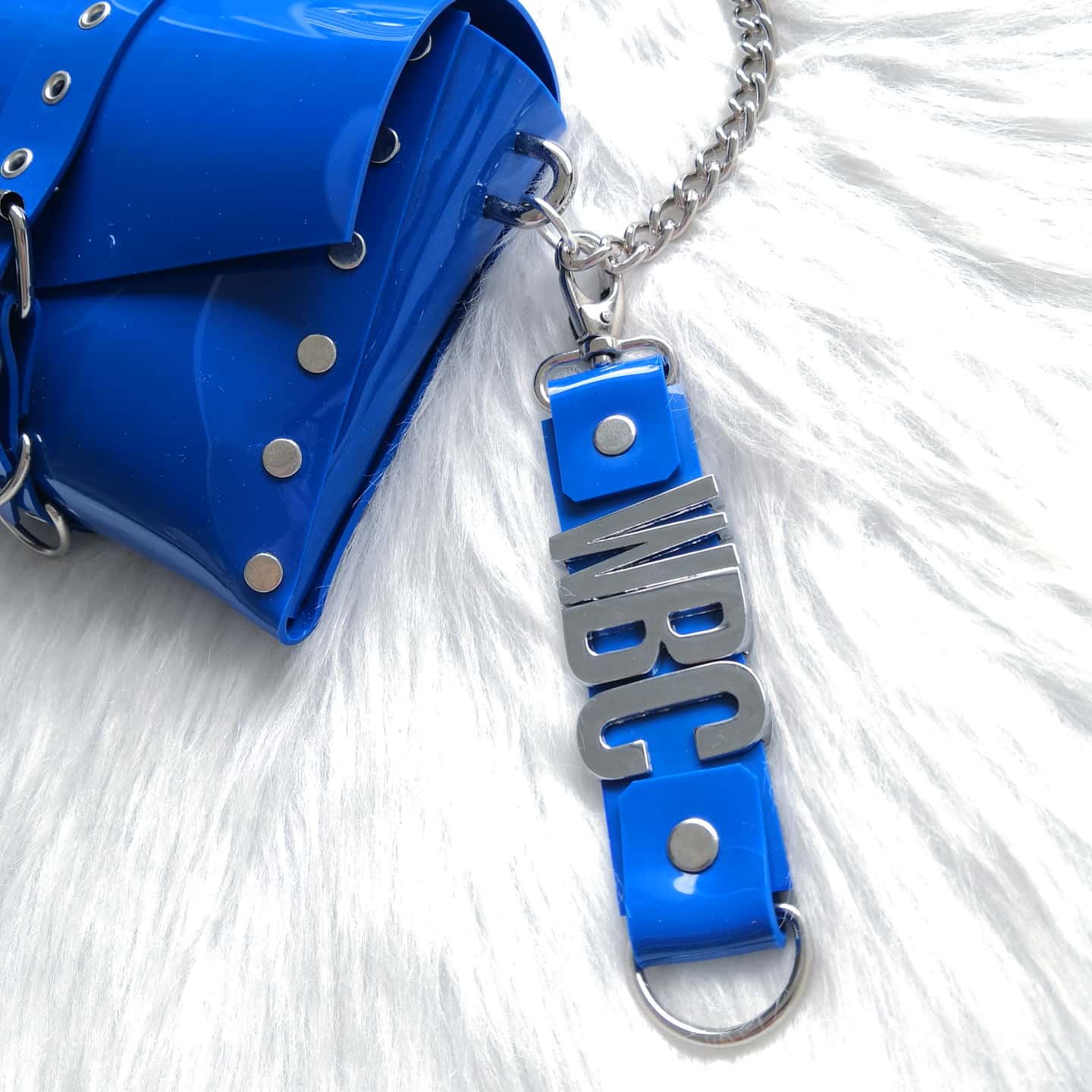 PVC shoulder handbag