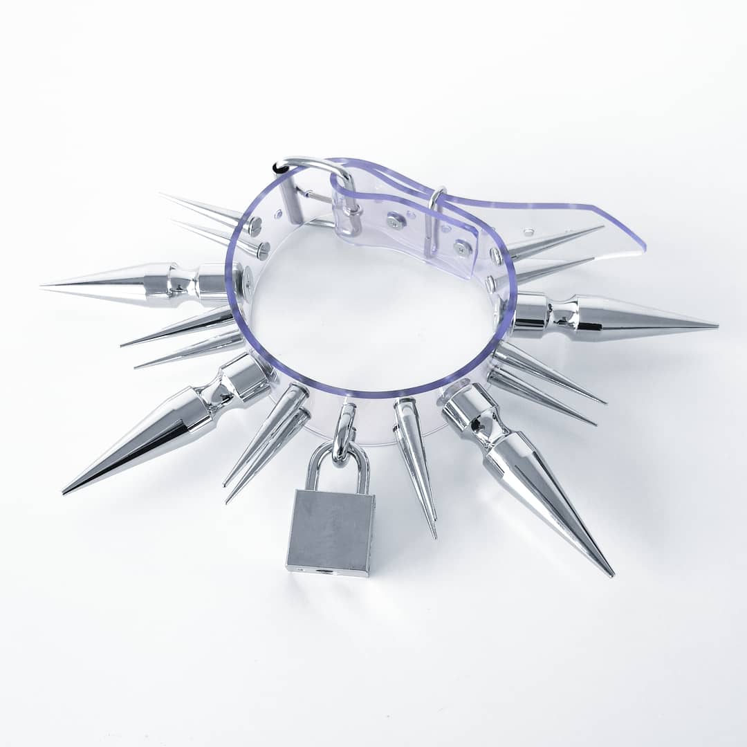 XXL Spikes & Padlock Choker PRE-ORDER