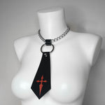 Goth tie Necklace