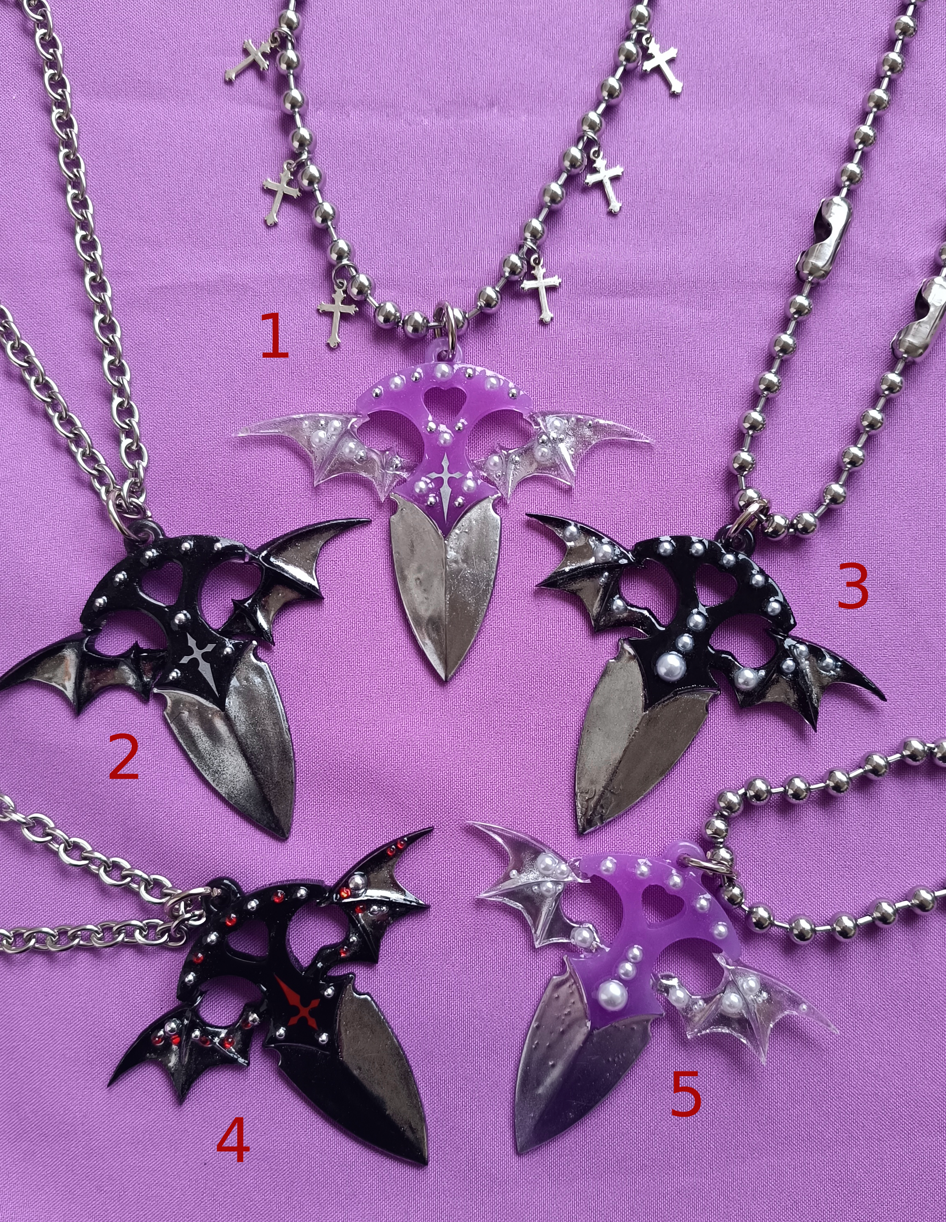 Bat Dagger necklace