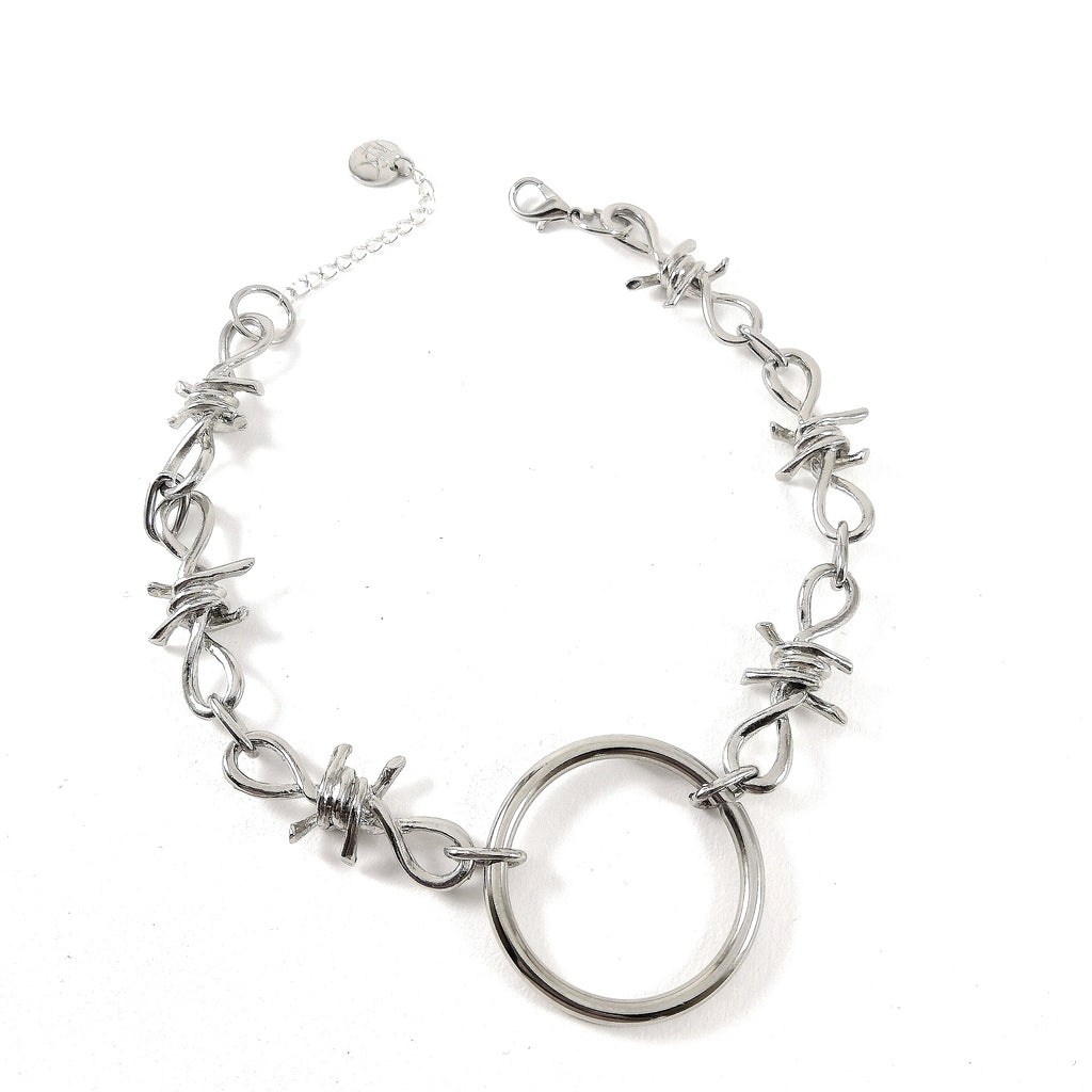 Barbed Wire O-Ring Necklace