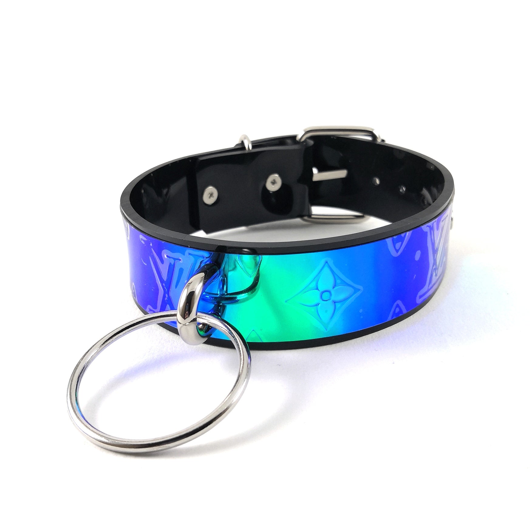Black Iridescent LV Choker