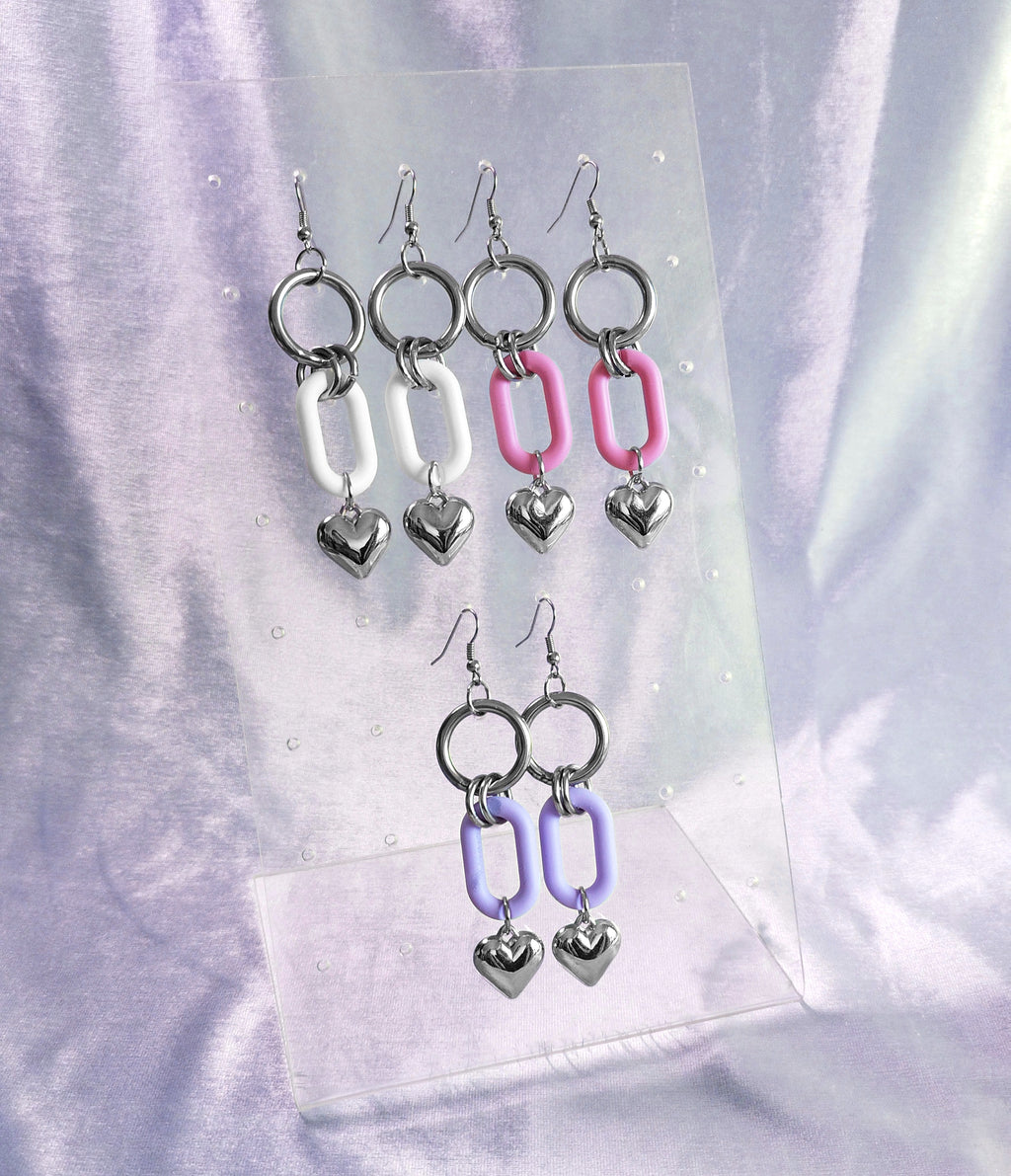 Toy hearts earrings